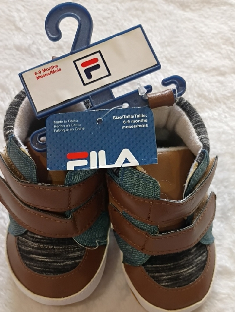 Fila Brown and Green Infant Walker Shoes